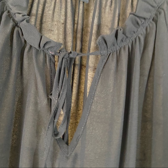 Forever21 black boho sheer top size medium - Picture 3 of 9